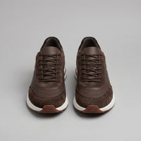 Men's Suede Panel Trainers | Lace Up with Contrast Detail View 21