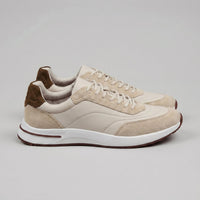 Men's Suede Panel Trainers | Lace Up with Contrast Detail View 25
