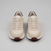 Men's Suede Panel Trainers | Lace Up with Contrast Detail View 28