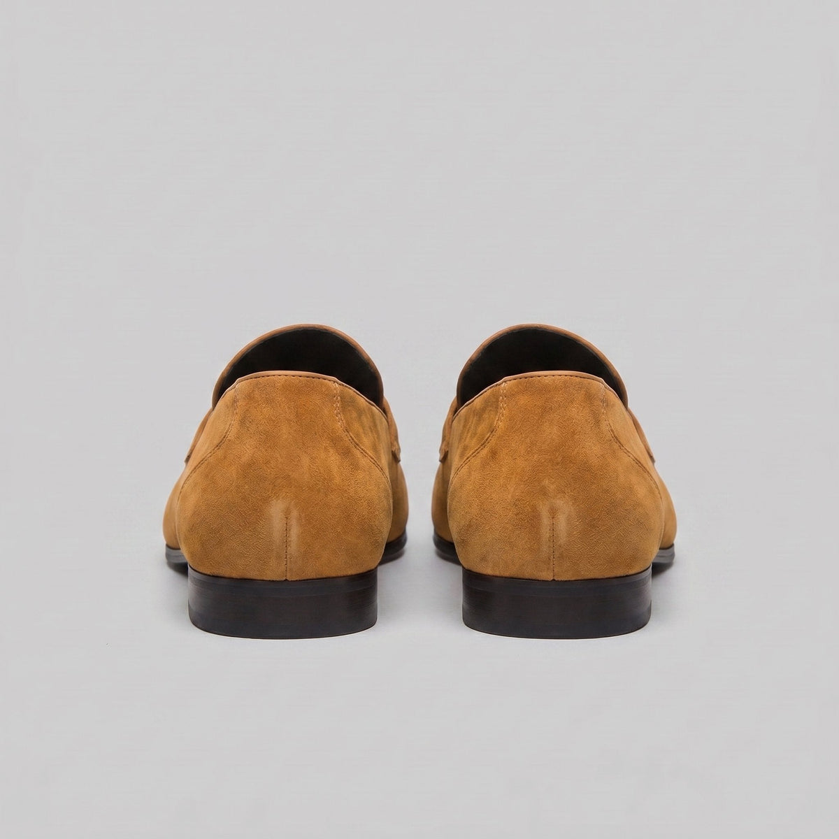 Men's Suede Penny Loafers with Moccasin Seam Detail Alternate