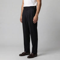 Men's Tailored Fit Pleated Trousers with Straight Leg View 12