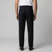Men's Tailored Fit Pleated Trousers with Straight Leg View 13