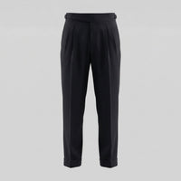 Men's Tailored Fit Pleated Trousers with Straight Leg View 15