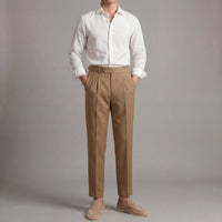 Men's Tailored Fit Trouser with Side Tab Waist Side