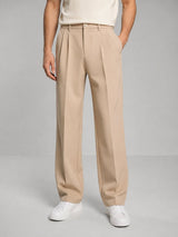 Men's Tailored Straight Leg Trousers | Smart Casual Fit