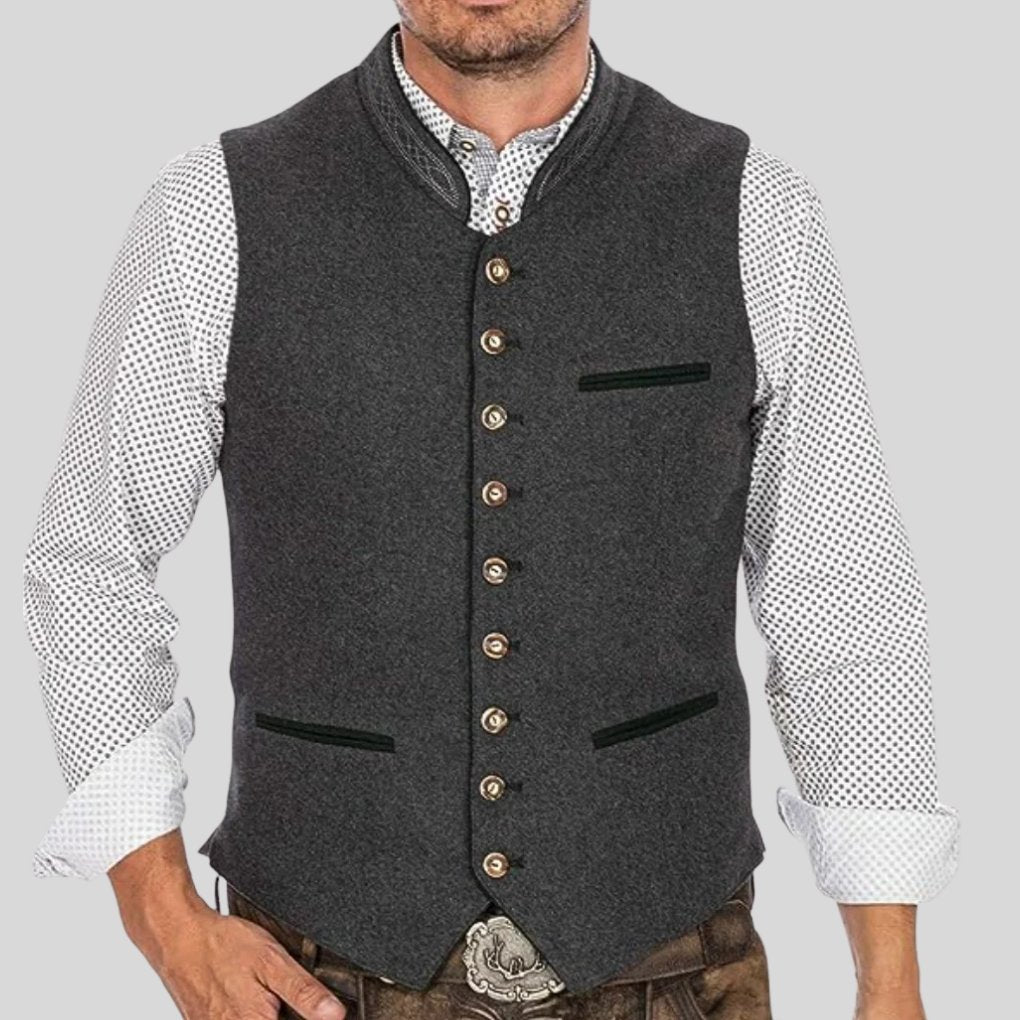 Men's Traditional Trachten Vest | Bavarian Festive Style Hero