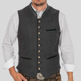 Men's Traditional Trachten Vest | Bavarian Festive Style