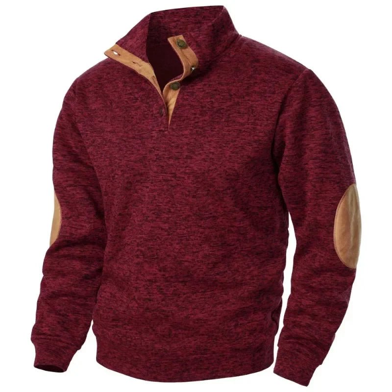 Men's V-Neck Sweatshirt | Casual Outdoor Style with Flex Fit Hero