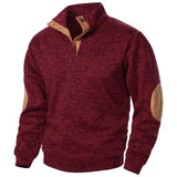 Men's V-Neck Sweatshirt | Casual Outdoor Style with Flex Fit