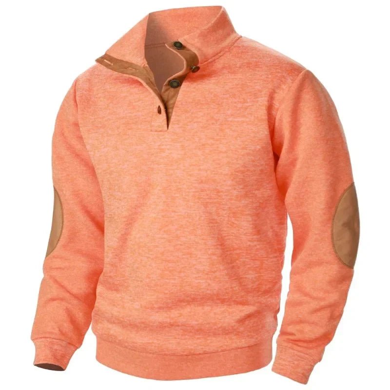 Men's V-Neck Sweatshirt | Casual Outdoor Style with Flex Fit Lifestyle