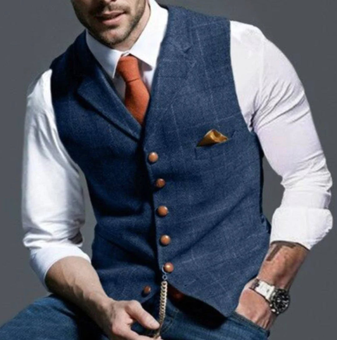 Men's Vintage Classic Vest with Adjustable Back Strap Hero