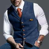 Men's Vintage Classic Vest with Adjustable Back Strap