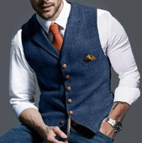 Men's Vintage Classic Vest with Adjustable Back Strap Hero