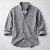 Men's Vintage Cotton Long Sleeve Shirt Lifestyle