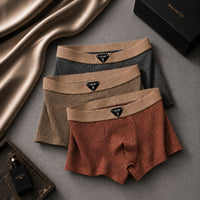 Men's Waffle Knit Cotton Boxer Briefs Front