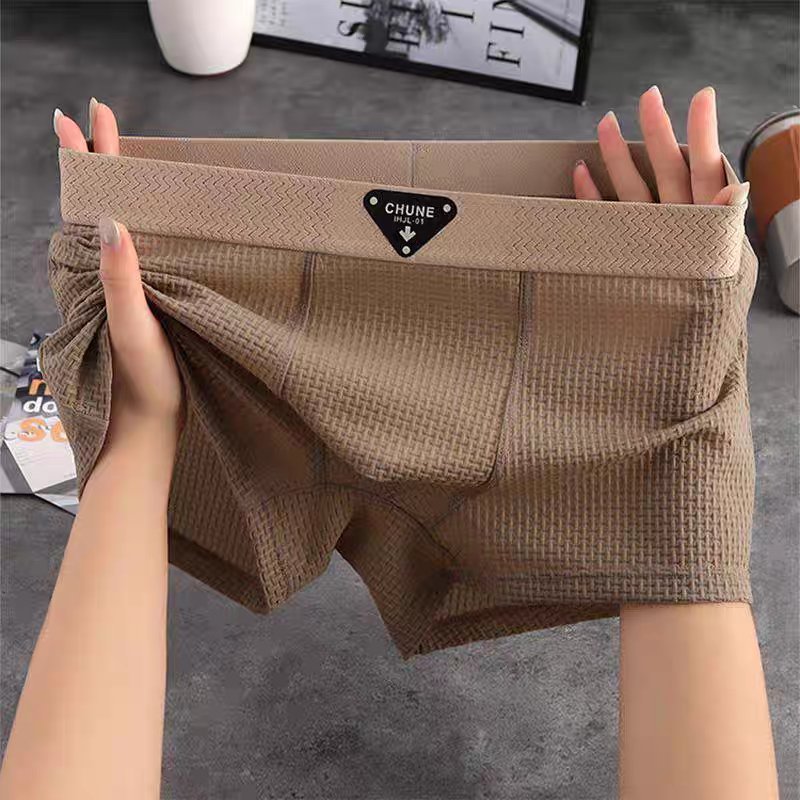 Men's Waffle Knit Cotton Boxer Briefs Lifestyle