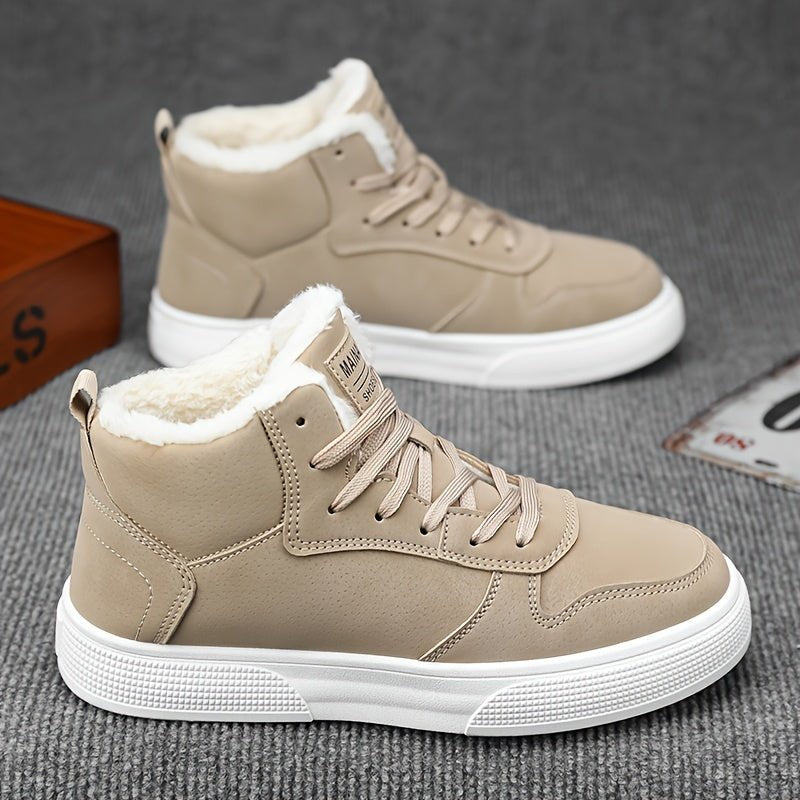 Men's Warm Lined High Top Trainers | Winter Walking Fit Alternate