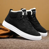 Men's Warm Lined High Top Trainers | Winter Walking Fit
