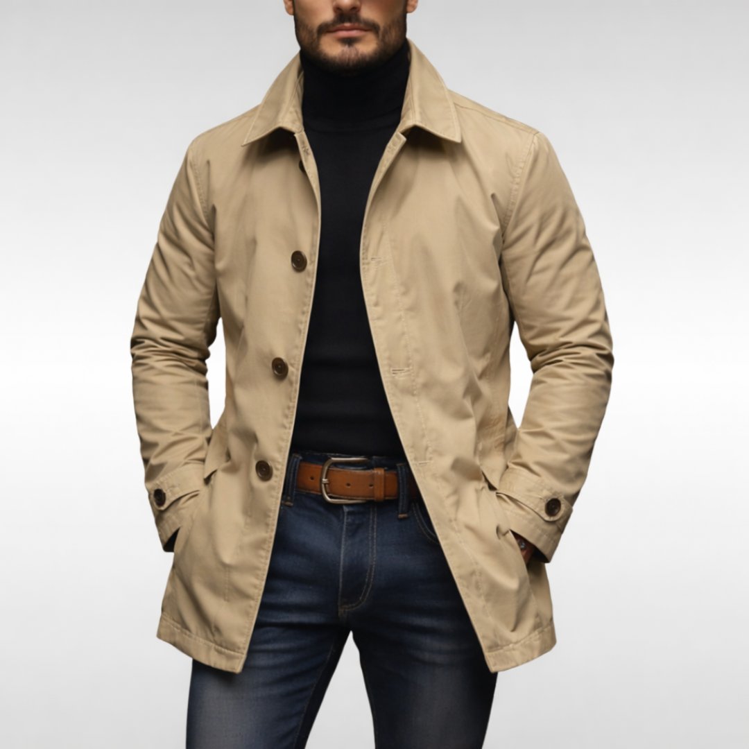 Men's Windproof Rain Shield Coat Back