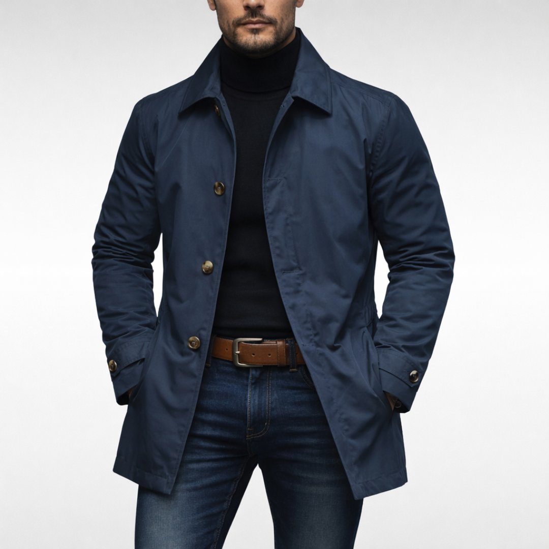 Men's Windproof Rain Shield Coat Detail