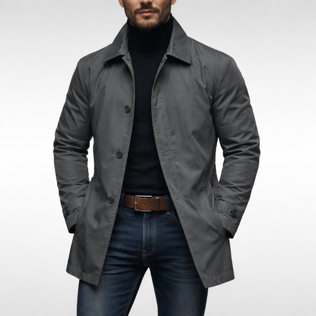 Men's Windproof Rain Shield Coat Front