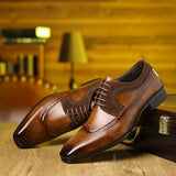 Men's Wingtip Brogue Oxfords Dress Shoes | Smart Formal Style