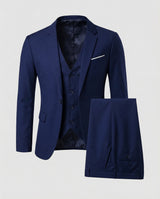 Men's Wool Blend Suit | Formal Two-Piece with Tailored Fit