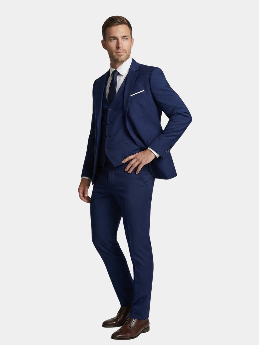 Men's Wool Blend Suit | Formal Two-Piece with Tailored Fit Hero