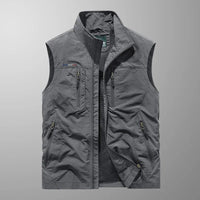 Men's Zip Front Bodywarmer Vest | Outdoor with Stand Collar Alternate