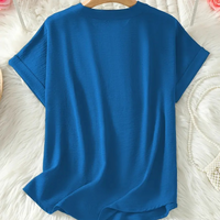 Women's Tops with V Neckline and Short Sleeves