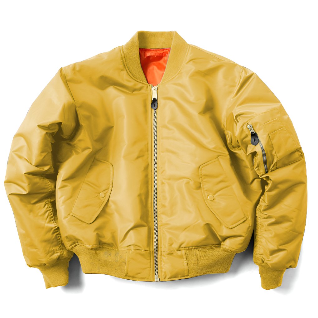 Unisex Classic Bomber Jacket with Ribbed Trim Alternate