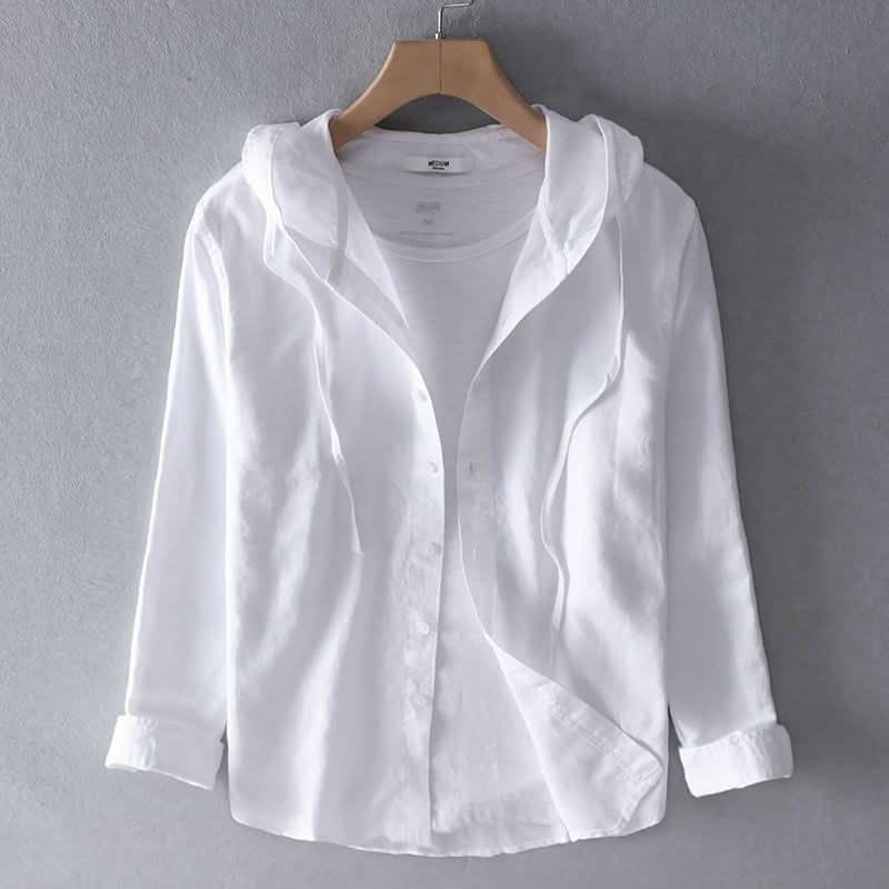 Unisex Lightweight Linen Hoodie Lifestyle