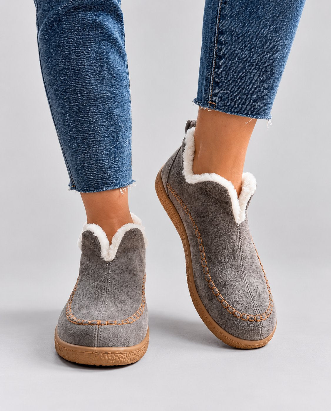 Women's Ankle Boots | Fur Lined with Slip On Fit Detail
