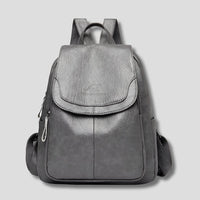 Women's Anti-Theft Leather Backpack | Secure City Style Full