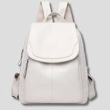 Women's Anti-Theft Leather Backpack | Secure City Style