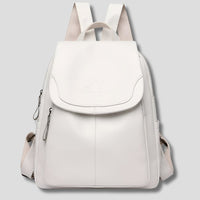 Women's Anti-Theft Leather Backpack | Secure City Style Hero