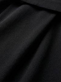 Women's Cape Sleeve Midi Dress | Waist Defined with Asymmetric Hem Back