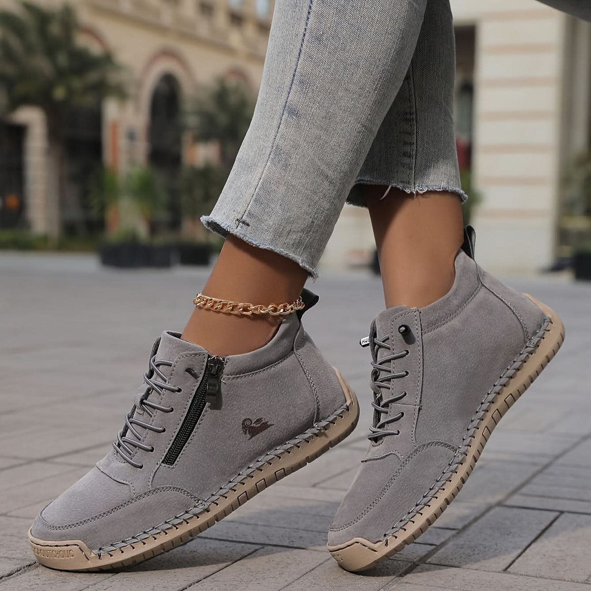 Women's Comfort Sneakers with Arch Support Close Up