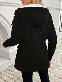 Women's Cosy Hooded Jacket | Warm Lined with Sherpa Hood Detail