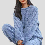 Women's Cosy Knit Pajama Set for Warm Nights