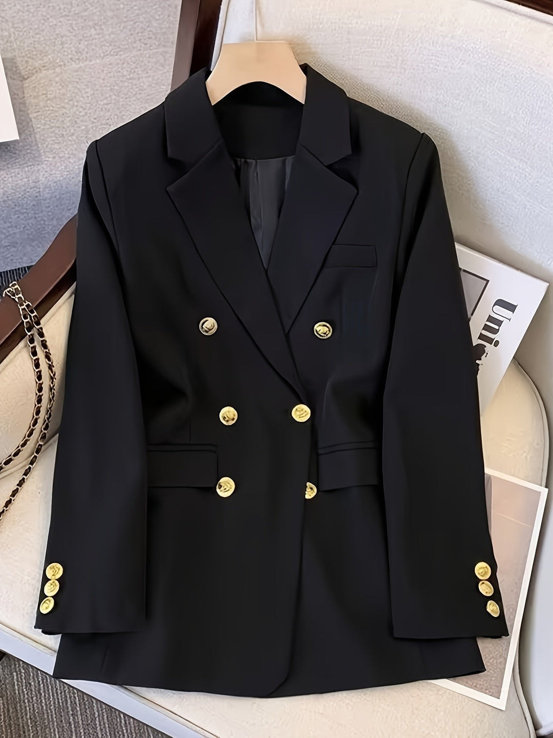 Women's Double-Breasted Blazer | Smart Work to Formal Hero