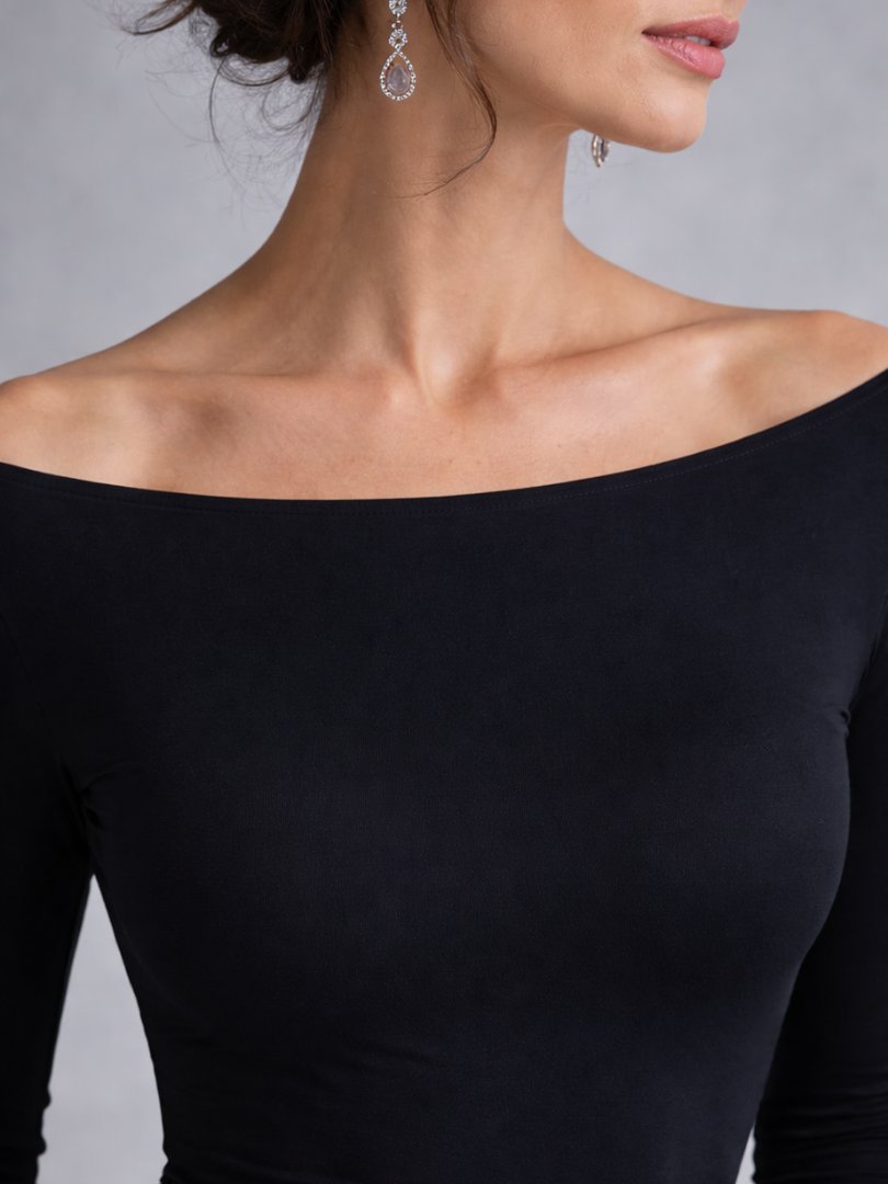 Women's Draped Long Sleeve Maxi Dress with Ruched Waist Back