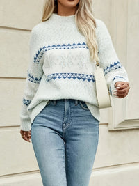 Women's Fair Isle Christmas Jumper | Cosy Festive Knit Close Up