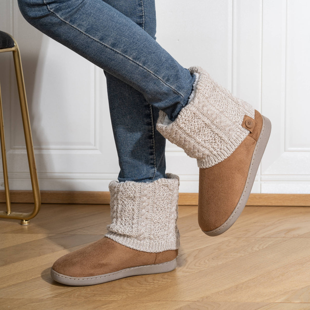 Women's House Boots | Slip On with Knit Cuff Alternate