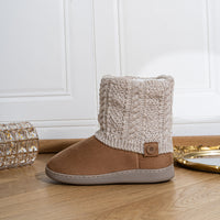 Women's House Boots | Slip On with Knit Cuff Angle