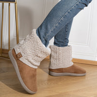 Women's House Boots | Slip On with Knit Cuff Side