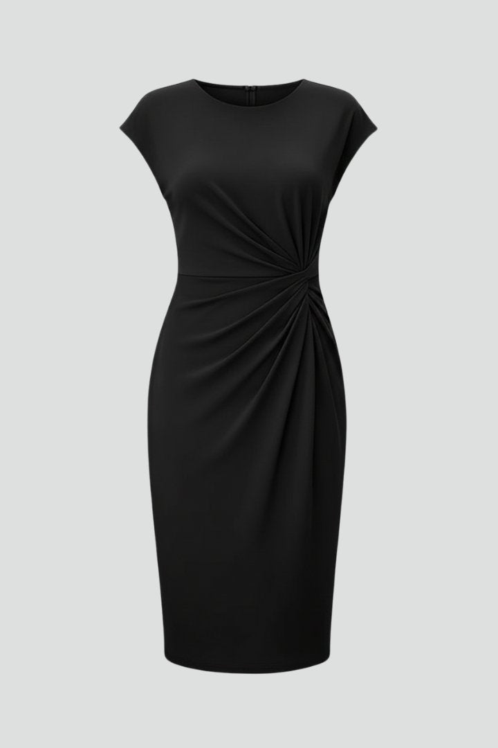 Women's Knee-Length Dress with Ruched Waist Detail Hero