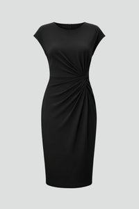 Women's Knee-Length Dress with Ruched Waist Detail Hero
