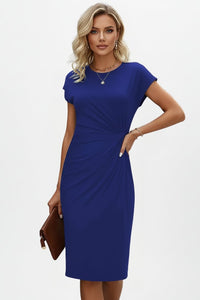 Women's Knee-Length Dress with Ruched Waist Detail Lifestyle