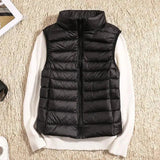 Women's Lightweight Down Vest with Packable Design